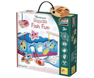 Liscianigiochi Montessori Wood Magnetic Fish Fun