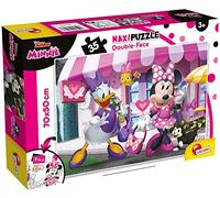 Liscianigiochi Puzzle Maxi Floor para niños de 35 piezas 2 en 1, Doble Cara con reverso para colorear - Disney Minnie 74136