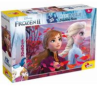 Liscianigiochi Puzzle Maxi Floor para niños de 35 piezas 2 en 1, Doble Cara con reverso para colorear - Disney Frozen 2 La reina de las Nieves 82155
