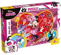 Liscianigiochi Puzzle para niños de 24 piezas 2 en 1, Doble Cara con reverso para colorear - Disney Minnie 73979