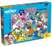 Liscianigiochi Puzzle para niños de 24 piezas 2 en 1, Doble Cara con reverso para colorear - Disney Pato Donald 86504