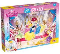 Liscianigiochi Puzzle para niños de 250 piezas 2 en 1, Doble Cara con reverso para colorear - Disney Princesas 48083