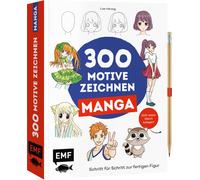 Lise Herzog 300 Motive zeichnen - Manga: Schritt für Schritt zur f (Tapa blanda)