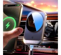 LISEN 15 W compatible con teléfono Voiture Magsafe, Magsafe Voiture【30×N52 objetivo】Chargeur Induction Voiture, compatible con Voiture de teléfono, inducción, Chargeur Sans File Voiture Pour iPhone 15