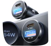 LISEN Cargador Coche Mechero Carga Rapida USB C 69W, Flash del Dia Accesorios Electrónicos Coche Camper para iPhone 17 16 Xiaomi Samsung S26 BMW, Metal Mechero Móvil Coche 12/24V Gadgets Tecnologicos