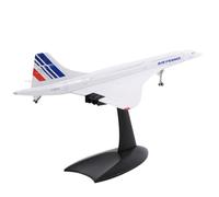 Liseng 1/200 Concorde Supersónico Avión Pasajero Air France Modelo para Hogar Oficina Librería Colección Decoración