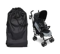lisetar Bolsa de viaje para cochecito, duradera e impermeable para viajes en avión, ajuste universal para la mayoría de cochecitos, ideal para viajes en avión y almacenamiento, Black, Negro
