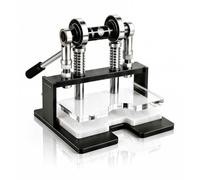 Lisfcco Cortador de goma transparente para tenis de mesa, recortadora de paletas de placa acrílica transparente para montaje de precisión, máquina de mantenimiento de bates resistente, 2 cuchillas de