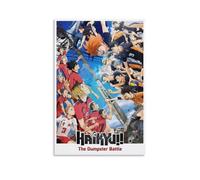 LISHDUNS Haikyuu!! - Póster de la película The Dumpster Battle para dormitorio, sala de estar, decoración de pared, póster estético Art Deco de 30 x 45 cm, estilo sin marco