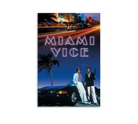 LISHDUNS Póster de la película Miami Vice para dormitorio, sala de estar, decoración de pared, póster estético Art Deco de 30 x 45 cm, estilo sin marco