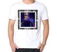lishen Men's Danny Brown Atrocity Exhibition Scoop Neck T Shirts White 3XL