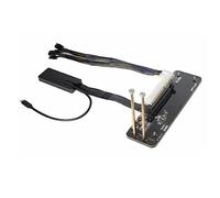 Lisher Cables PCI-Express Adaptador EGPU Cables Metálicos Adaptador EGPU R43SG-TB3 Cable de extensión PCIe X16 PCI-E X16 a TB3