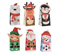 Lisher - Juego de 24 unidades de regalo para regalo de regalo a granel de vacaciones de papel (6 estilos)