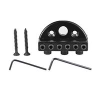 Lisher - Juego de tuercas de bloqueo de cuerdas de guitarra eléctrica sin teta,conjunto de tuercas de bloqueo de cuerdas de guitarra, accesorios de puente de guitarra