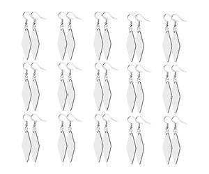 Lisher - Lote de 30 pendientes de sublimación en con transferencia de , sublimación, impresión de , pendientes de madera para manualidades