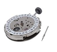 Lisher para el movimiento Miyota 8215 21 ajuste de la fecha mecana automática, reemplazo de reloj de movimiento de alta precisión, plata