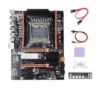 Lisher - Placa base X99+cable +cable de conmutación+baffle+grasa térmica y almohadilla térmica LGA2011 V3 M.2 NVME NGFF soporte DDR4 4X16G