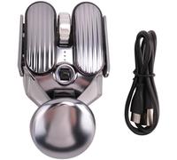 Lisher ratón inalámbrico Bluetooth 2.4G recargable tipo C ratón silencioso doble modo ratón óptico USB para ordenador, B