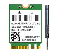 Lisher - Tarjeta WiFi doble banda 1200Mbps BCM94360NG para MacOS Hackintosh 802.11Ac Bluetooth 4.0 adaptador sin tarjeta de cubo LAN