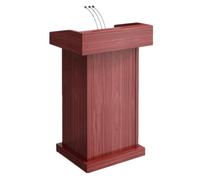 LISHEUK Atrile de Suelo, podio, Atril, Soporte para Atril, atriles, Atril Moderno de Madera con Almacenamiento Abierto, podios para Profesores de 60 * 45 * 110 cm, Mesa de confer