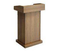 LISHEUK Atrile de Suelo, podio, Atril, Soporte para Atril, atriles, Atril Moderno de Madera con Almacenamiento Abierto, podios para Profesores de 60 * 45 * 110 cm, Mesa de confer