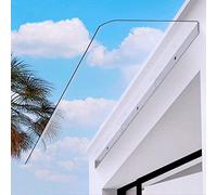 LISHEUK Marquesina de policarbonato para Puerta de Exterior, para Ventanas de Entrada y porches, protección contra la Lluvia, para Balcones, Aire Acondicionado, Cubierta Silencio