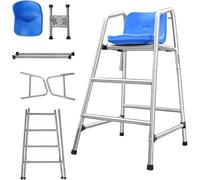 LISHEUK Silla de socorrista con Escalera de Seguridad y Parasol para una Mejor vigilancia de Piscinas y Parques acuáticos