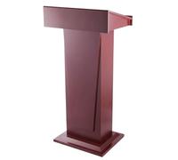 LISHEUK Soporte para Atril, atriles de pie con Almacenamiento Abierto, podios para Profesores, mostrador de recepción de Madera 58X43X117cm, Soporte para Mesa de conferencias, ro