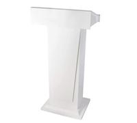 LISHEUK Soporte para Atril, atriles de pie con Almacenamiento Abierto, podios para Profesores, mostrador de recepción de Madera 58X43X117cm, Soporte para Mesa de conferencias, ro