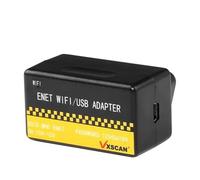 lishitool VX-SCAN OBD ENET WIFI/USB Adaptador DOIP para BimmerCode E-SY-S Bootmod3 Ethernet Funciona con iOS Android (software no incluido)
