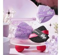 lishu - Sweet Cool Series Face Cleansing Puff - 2 Colors Purple - 1pc