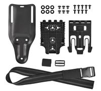 Lishuyeh Tactical Drop Leg Band Strap Sistema de fijación rápida Kit QLS 22 19 Adaptador Base Pierna Hebilla de cinturón Plataforma con Correa de Muslo Hebilla Drop Leg Cinturón (Negro)