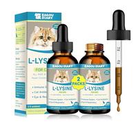 Lisina para Gatos Lisina, Inmunológico, Estornudos, Resfriado, 60ML*2 | Nariz Congestionada, Salud Respiratoria, Colostro, Taurina, Vitaminas, L-Lisina Gatos Lisina Gatos