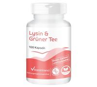 Lisina y té verde - 100 cápsulas - Polifenoles, EGCG y cafeína - Vegano | Vitamintrend®