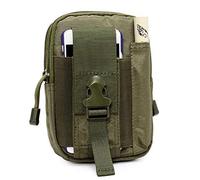 Lisirs Molle Pouch Compact EDC Utility Tactical Pouches Multiusos Gadget Cinturón Bolsa Cintura Bolsa de Herramientas con D Mosquetón Verde del ejército