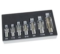 Lisle Juego de llaves de vaso SAE Flare Nut Socket Set, 7 piezas.