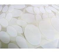 Liso 50x25mm & 75x50mm OVALADO autoadhesiva DEEP FREEZE, Congelador etiquetas, PEGATINAS PARA Frozen Comida Paquete
