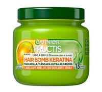 ¡21% DTO! Fructis Hair Bomb Keratina Mascarilla Capilar Liso & Brillo 320 ml
