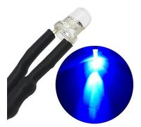 LISOCLU 10 Unids 3Mm 20Cm Precableado Led Bombilla Redonda 1,8-3,4 V Cable Transparente Dc 12V Blanco Decorativo De Agua Clara Super Brillante Diodo De Luz Uv