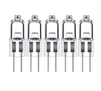 LISOCLU Lámparas halógenas G4 6v 12v 24v 110v 220v 5w 10w 20w 28w 35w 40w 50w Blanco cálido 3000k Regulable g4 Lámparas halógenas Cocina Sala de estar Dormitorio (12V-50W/5PCS)