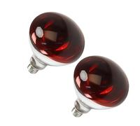 LISOCLU ¡Reptil lámpara de calefacción criadora base E27 220V 100W 150W 200W 250W 275W, temperatura de color 2428K longitud de onda 600-1400nm calefacción bombillas! 2pcs(275w/A)