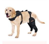 LISPOO Rodillera de pierna trasera para perro, soporte de pierna trasera para artritis leve, luxación rotuliana, equipo de protección para perro, alivio del dolor de artritis, rodillera de ACL para