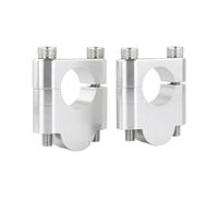 LISROEU Elevadores Manillar Compatible con Ducati para Monster para S2R 2006 2007 2008 2009 para S4R 2002-2009 Abrazadera para Elevador De Manillar De Motocicleta De 7/8" Y 22 Mm(Silver,30mm)