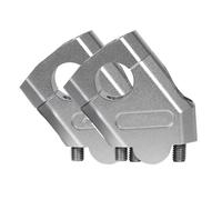 LISROEU Elevadores Manillar Compatible con Yamaha para FZ6 S2 3 Colores Elevador De Manillar De Motocicleta Abrazadera De Montaje Adaptador De Montaje De Motocicleta Piezas(Silver)