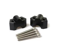 LISROEU Elevadores Manillar para Z900 para Z800 para Z650 para Z250 Motocicleta Negro para Plata Elevador De Manillar Abrazadera De Montaje Elevador De Cambio Trasero del Manillar(Black)