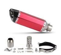 LISROEU Silenciadores Compatible con para Ninja650 Silenciador para Escape Accesorios para Motocicletas, Silenciador Hexagonal De Cola Redonda Modificado De 370 Mm(F)