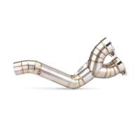 LISROEU Silenciadores Compatible con S1000R 2014 2015 2016 Accesorios para Motocicletas Tubo De Enlace Intermedio Deslizante Modificado para Escape De Carreras De Motocicletas De 60 Mm(Stainless)