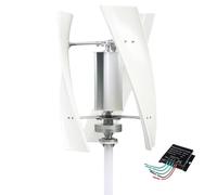 Lissontine 3000W De Bajo Ruido, 12 V-220V con Controlador Ca Potencia Eólica Generador De Turbinas Eólicas De Bajo Ruido Vertical para Energía Suplementaria White-48V