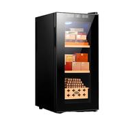 Lissontine Gabinete Humidificador De Puros con Ventilación Avanzada Y Sensor Inteligente, Humidor Puros para Amantes del Tabaco con Alta Capacidad Y Elegancia 35L-220Counts