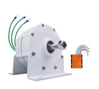 Lissontine Generador De Imán Permanente De 12000w, Bajas Revoluciones, 12v-220v, Alternadores De Ca De Imán Permanente Trifásicos Sin Engranajes con Base para Turbinas Eólicas Hidráulicas 12V